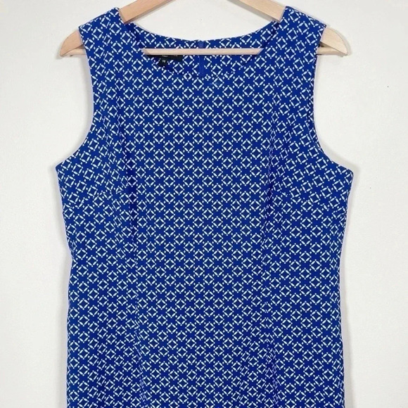 🌟✨2 for $20  ✨🌟 MARIO SERRANI | BLUE SLEEVELESS SHIFT DRESS - Picture 4 of 12